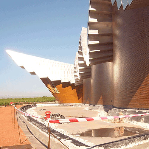 Coordinación de seguridad en fase de obra de reparación del estanque de Bodegas Ysios. Laguardia