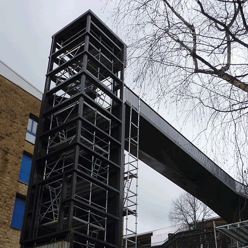 Coordinación de seguridad en fase de obra del ascensor público urbano para la mejora de la accesibilidad entre Latxunbe-Berri Auzoa y Urbieta Kalea. Hernani